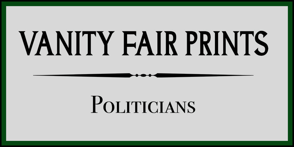 Antique Vanity Fair Politician Prints at Adirondack Retro