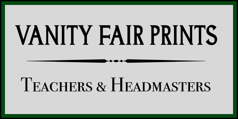 Antique Vanity Fair Teacher & Headmaster Prints at Adirondack Retro