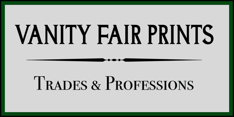 Antique Vanity Fair Trades & Professions Prints at Adirondack Retro