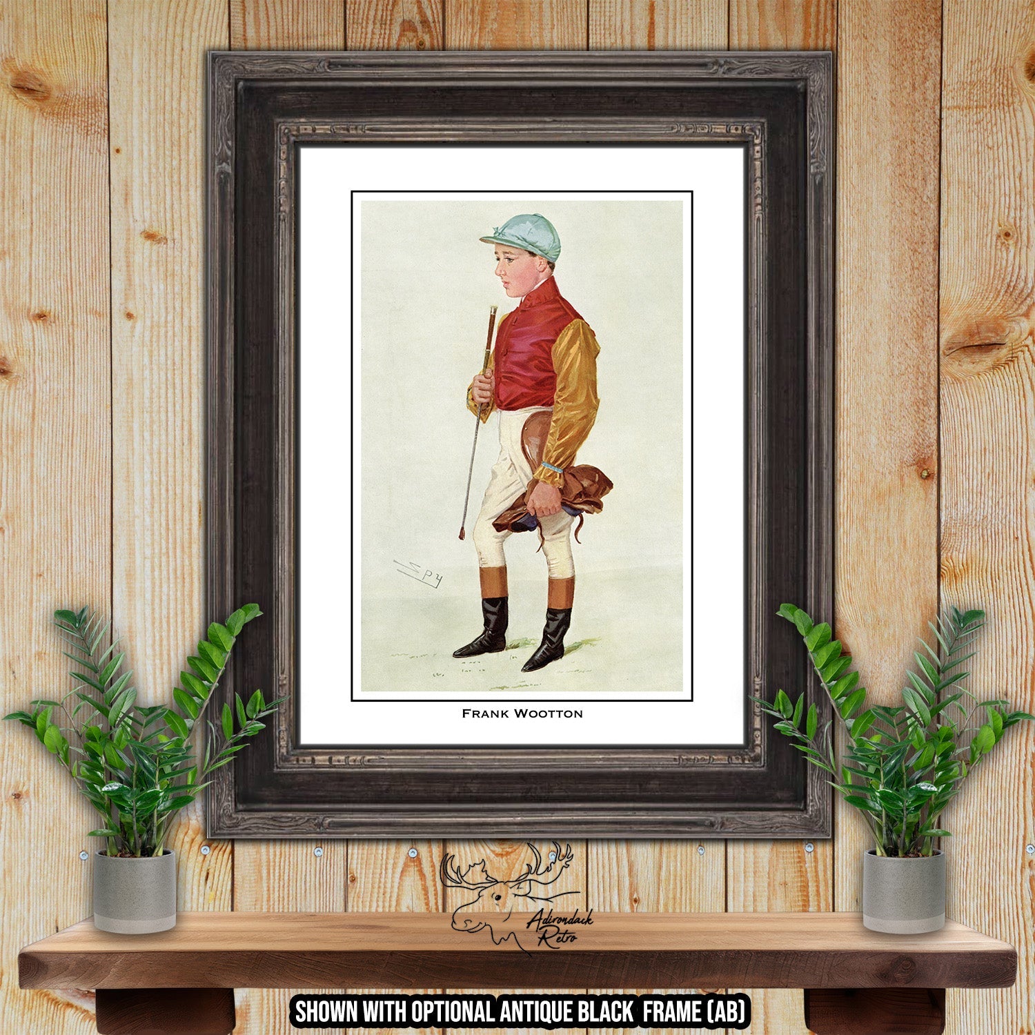 Jockey Print - Frank Wootton - Horse Racing Giclee Print at Adirondack Retro