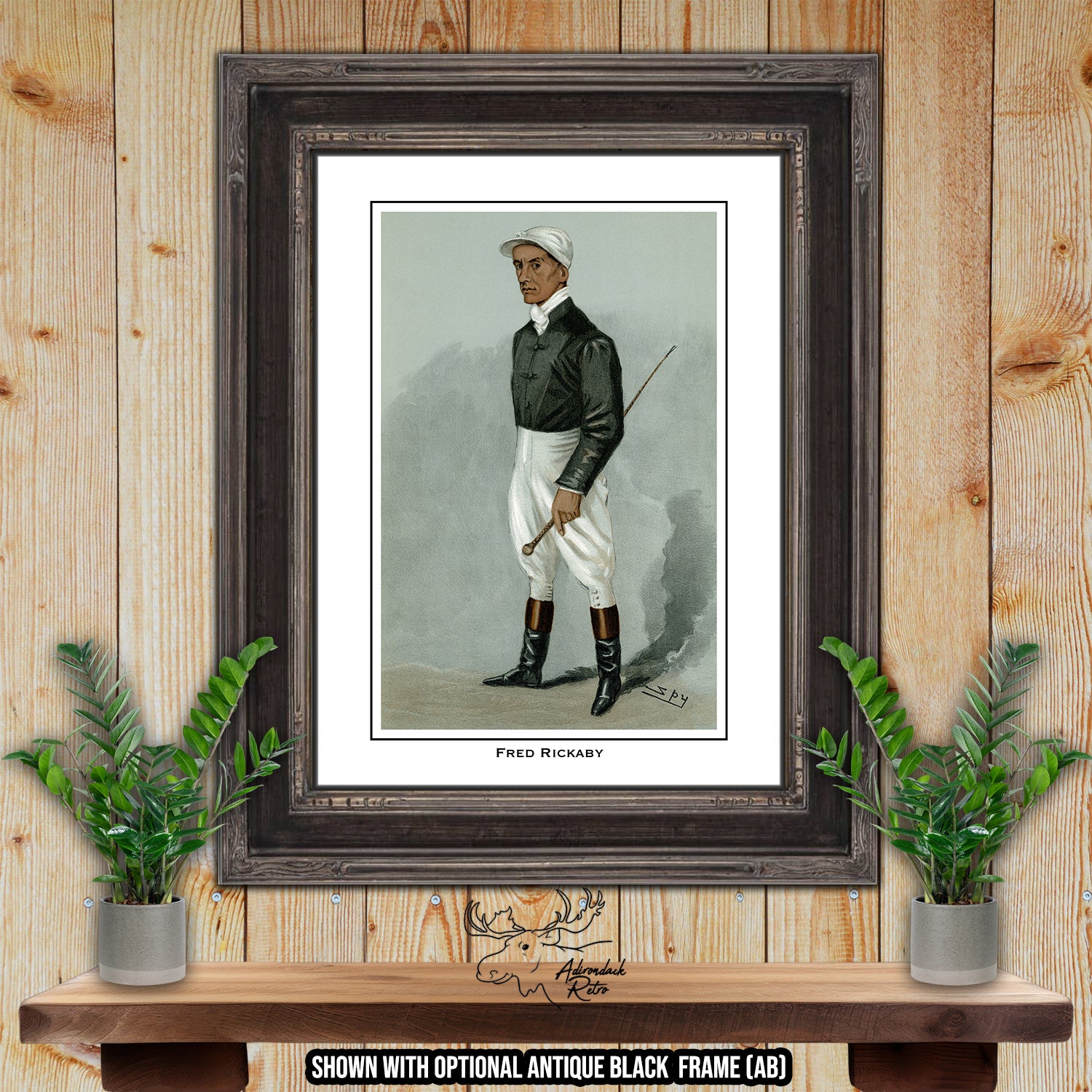 Jockey Print - Fred Rickaby - Horse Racing Giclee Print at Adirondack Retro