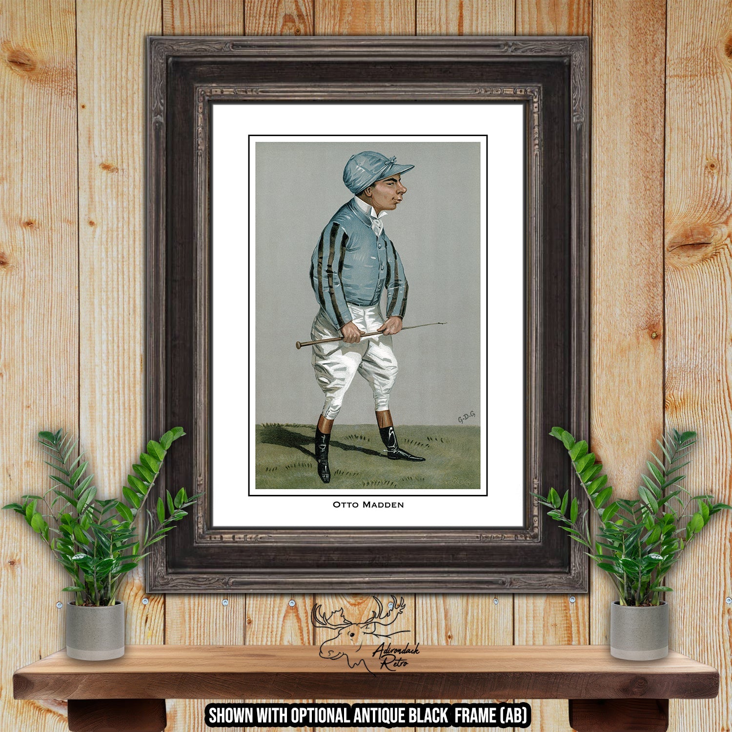Jockey Print - Otto Madden - Horse Racing Giclee Print at Adirondack Retro
