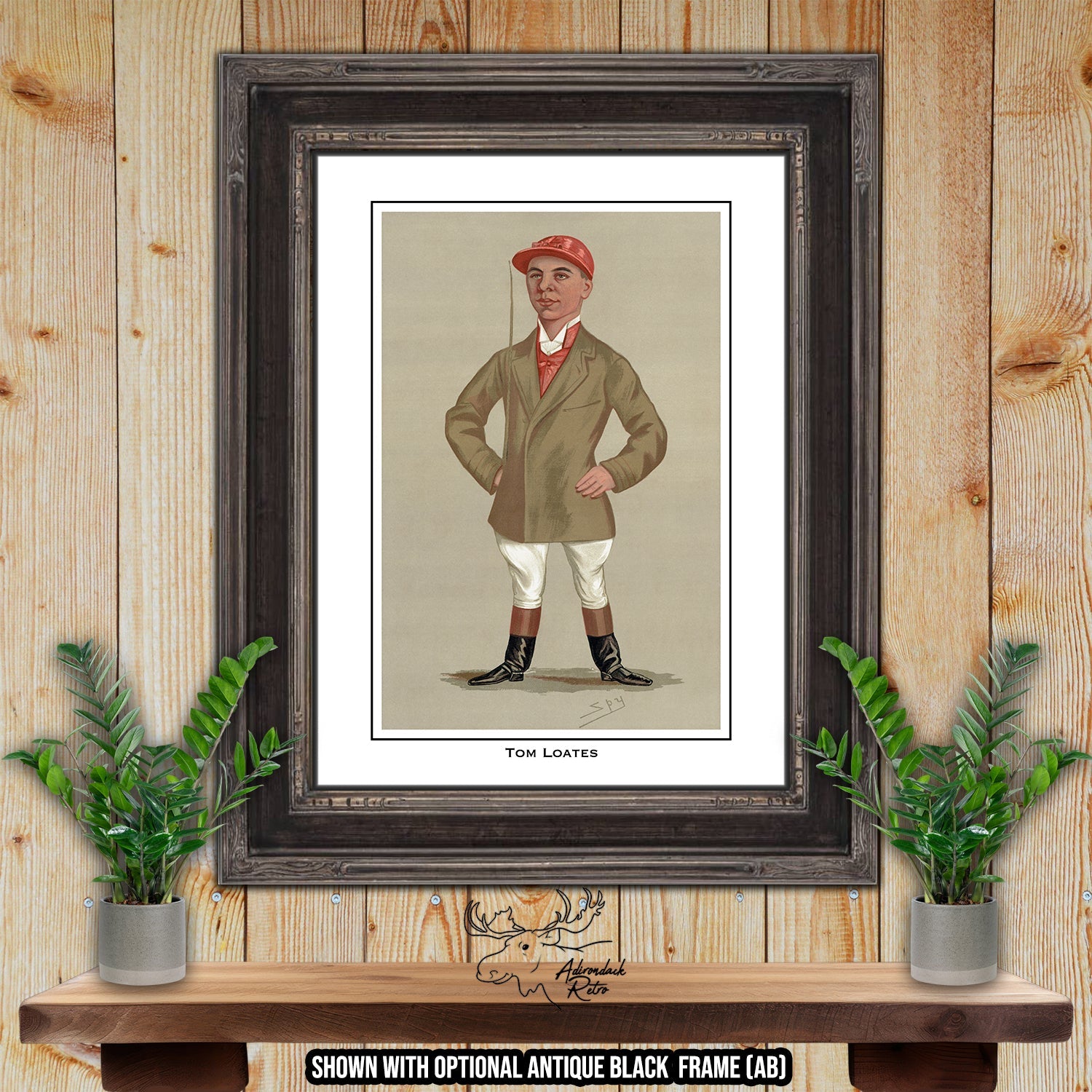 Jockey Print - Tom Loates - Horse Racing Giclee Print at Adirondack Retro