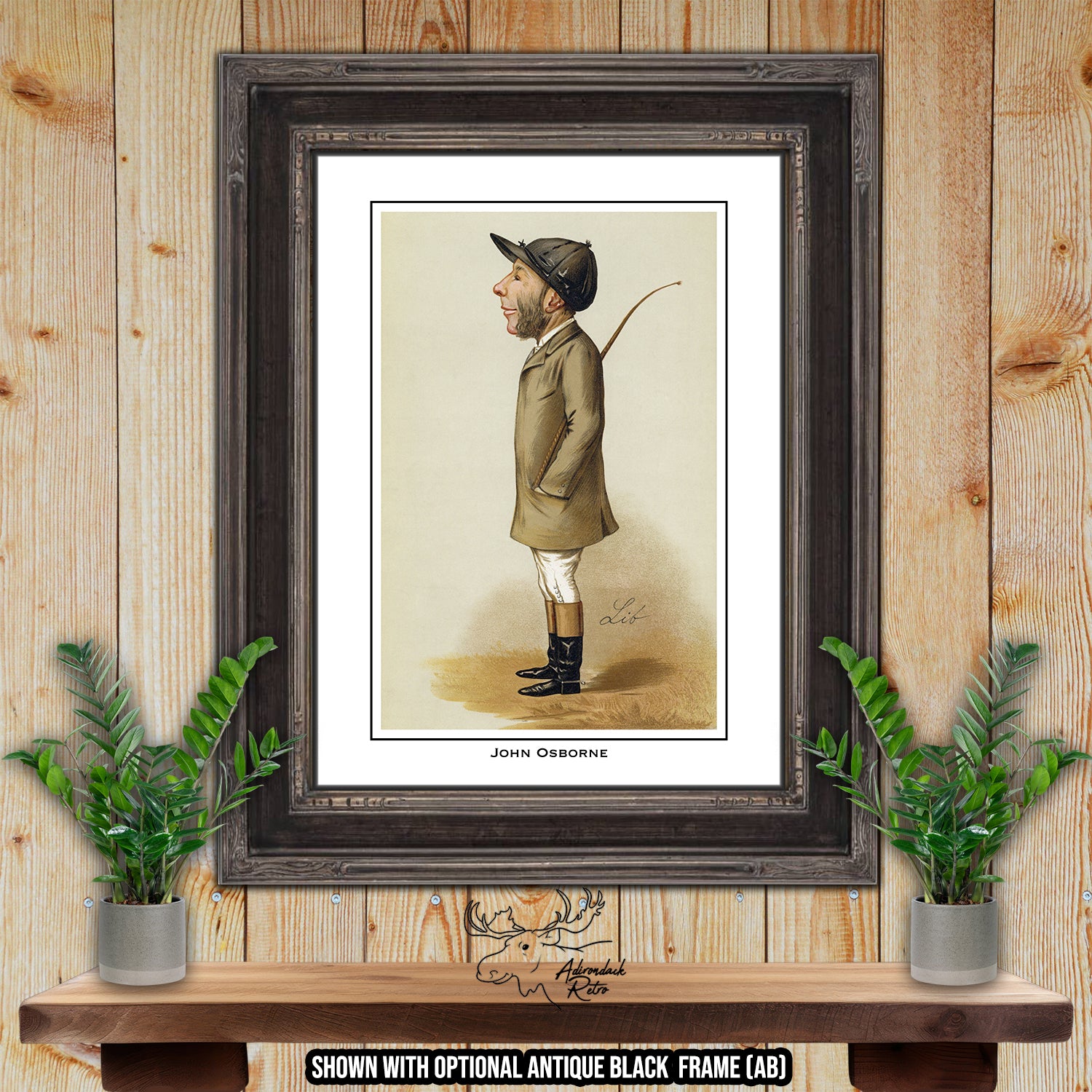 Jockey Print - John Osborne - Horse Racing Giclee Print at Adirondack Retro