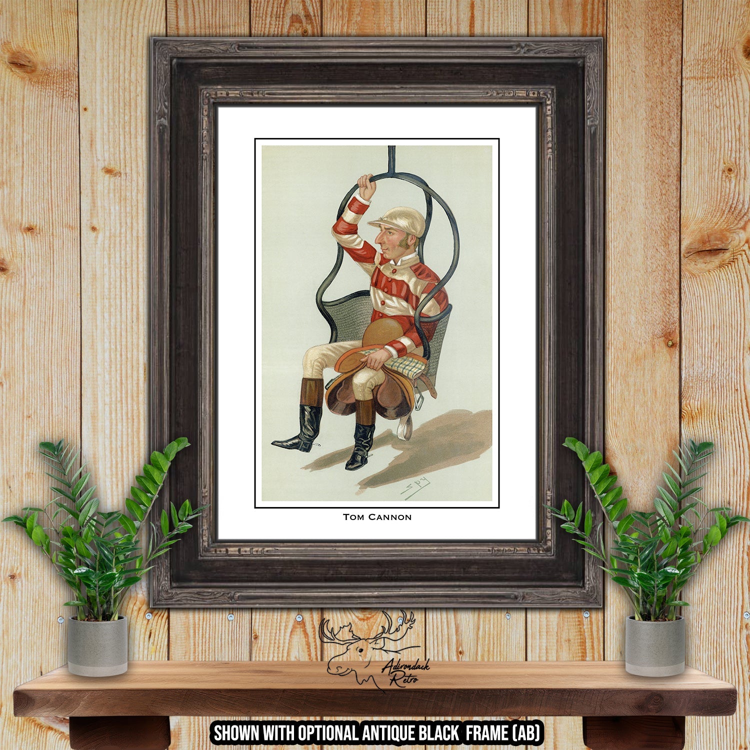 Jockey Print - Tom Cannon - Horse Racing Giclee Print at Adirondack Retro