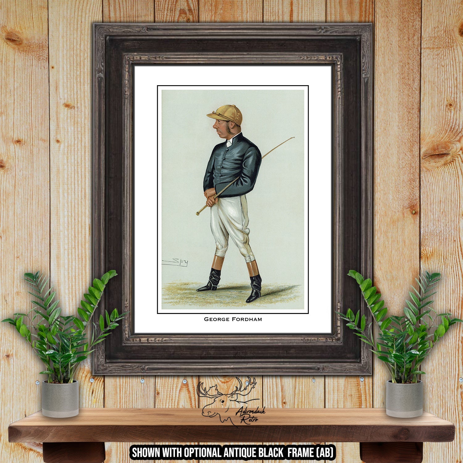 Jockey Print - George Fordham - Horse Racing Giclee Print at Adirondack Retro
