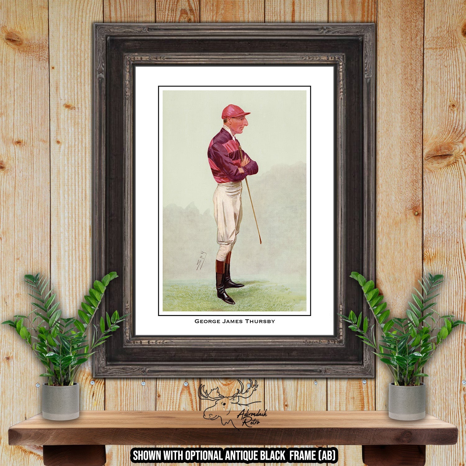 Jockey Print - George James Thursby - Horse Racing Giclee Print at Adirondack Retro