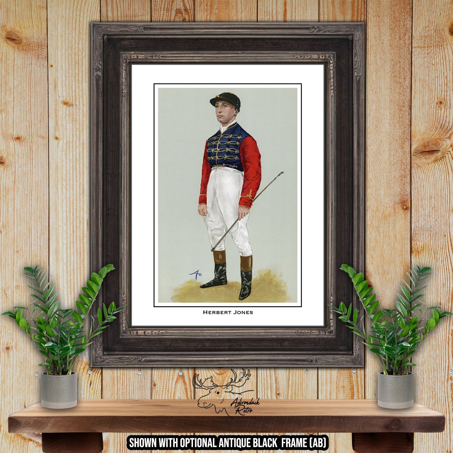 Jockey Print - Herbert Jones - Horse Racing Giclee Print at Adirondack Retro
