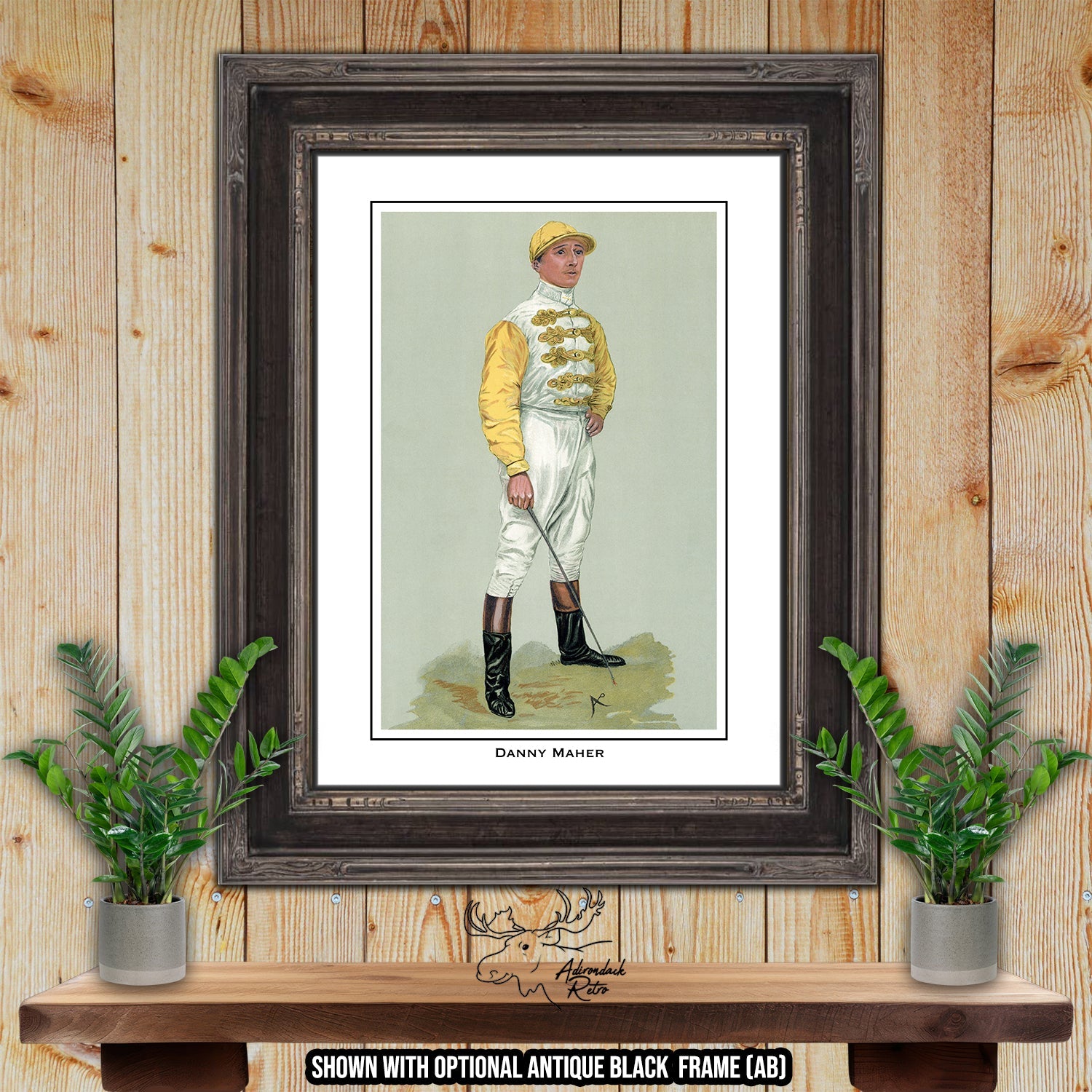 Jockey Print - Danny Maher - Horse Racing Giclee Print at Adirondack Retro