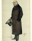 1870 Vanity Fair Spy Print - Baron de Brunnow Lithograph - Carlo Pellegrini Print Caricature Art at Adirondack Retro