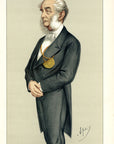 1871 Vanity Fair Spy Print - Sir Francis Grant Lithograph - Carlo Pellegrini Print Caricature Art