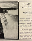1904 Michigan Central Railroad Print Ad Niagara Falls Route Summer Adirondacks