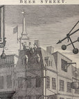 1822 BEER STREET & GIN LANE Authentic Hogarth Heath Ed. Antique Prints FRAMED