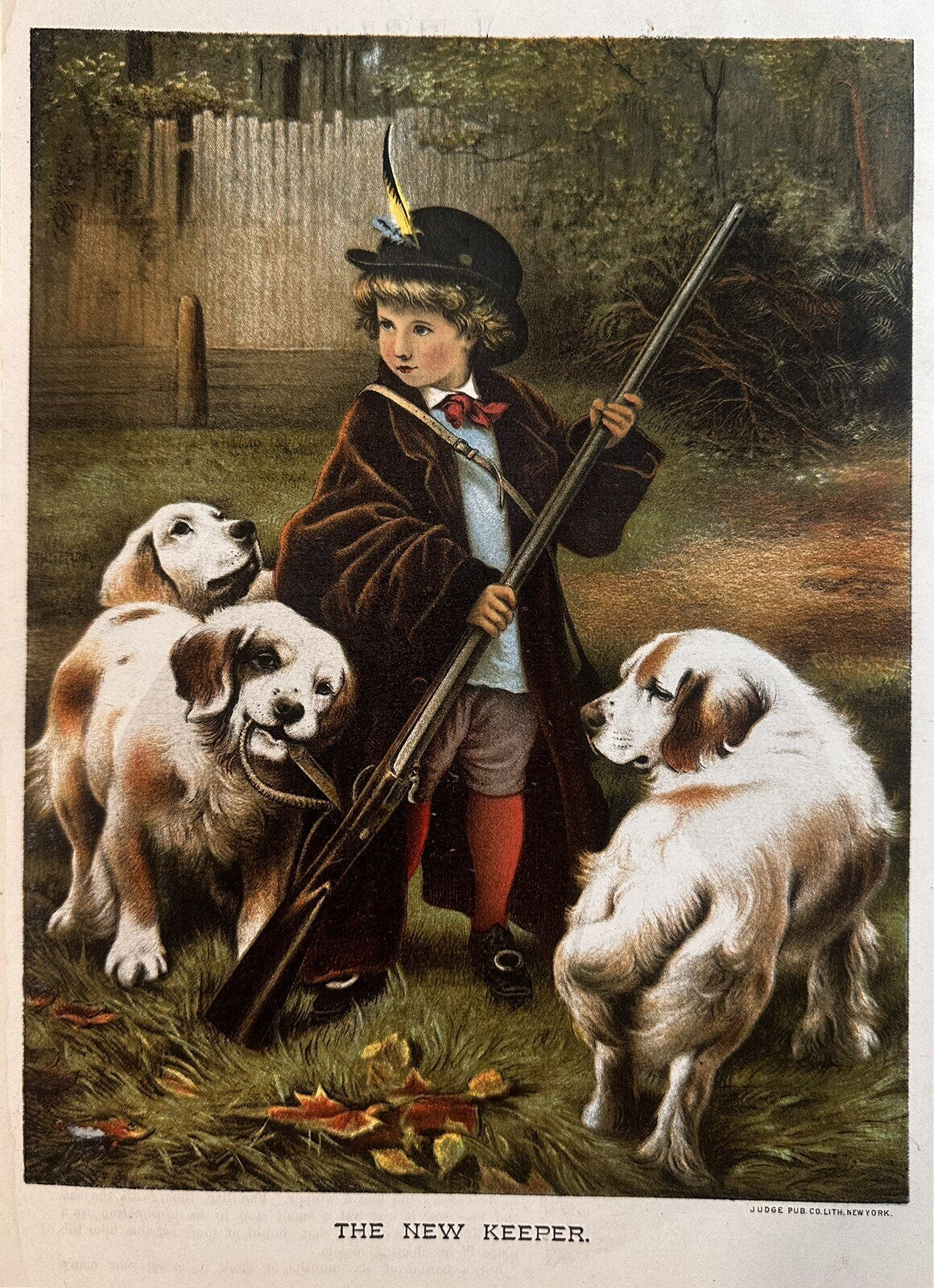 1886 "The New Keeper" Chromolithograph Print | Magazine Illustration