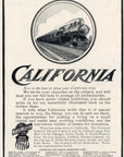 1908 Union Pacific The Northwestern Line Railroad Print Ad California Overland