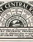 1906 Great Central Railway Print Ad Whitsun Excursions Marylebone Station