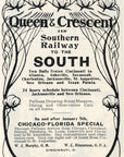 1903 Queen & Crescent and Southern Railway Railroad Print Ad Atlanta New Orleans