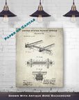 Railroad Tie 1904 Patent Print