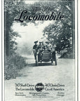 1909 Locomobile Model 30 & 40 Vintage Car Print Ad Country Road Bridgeport CT
