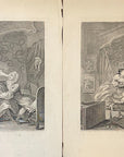 1822 BEFORE AND AFTER Authentic Hogarth Heath Edition Antique Print SET OF 2