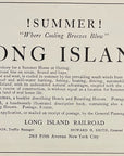 1905 Long Island Railroad Print Ad Summer Long Island New York Train Travel Ad