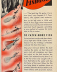 1936 AL Foss Fishing Lures Print Ad - American Fork & Hoe Company Geneva Ohio