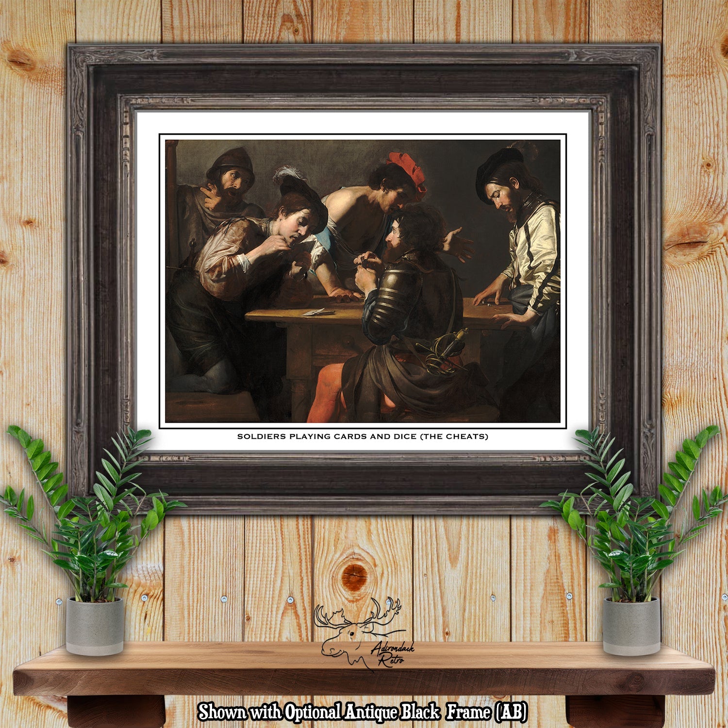 a painting of a group of people sitting around a table