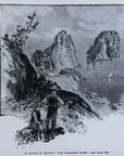 1892 An Island Of Amazons - The Taraglioni Rocks Antique Magazine Wood Engraving