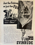 1940 Evinrude Outboard Motors Milwaukee Wisconsin Print Ad - Zephyr Four Elto