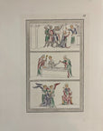 1842 J. Strutt DEATH OF BECKETT PARADISE ETC HC Engraving Antiquities of England