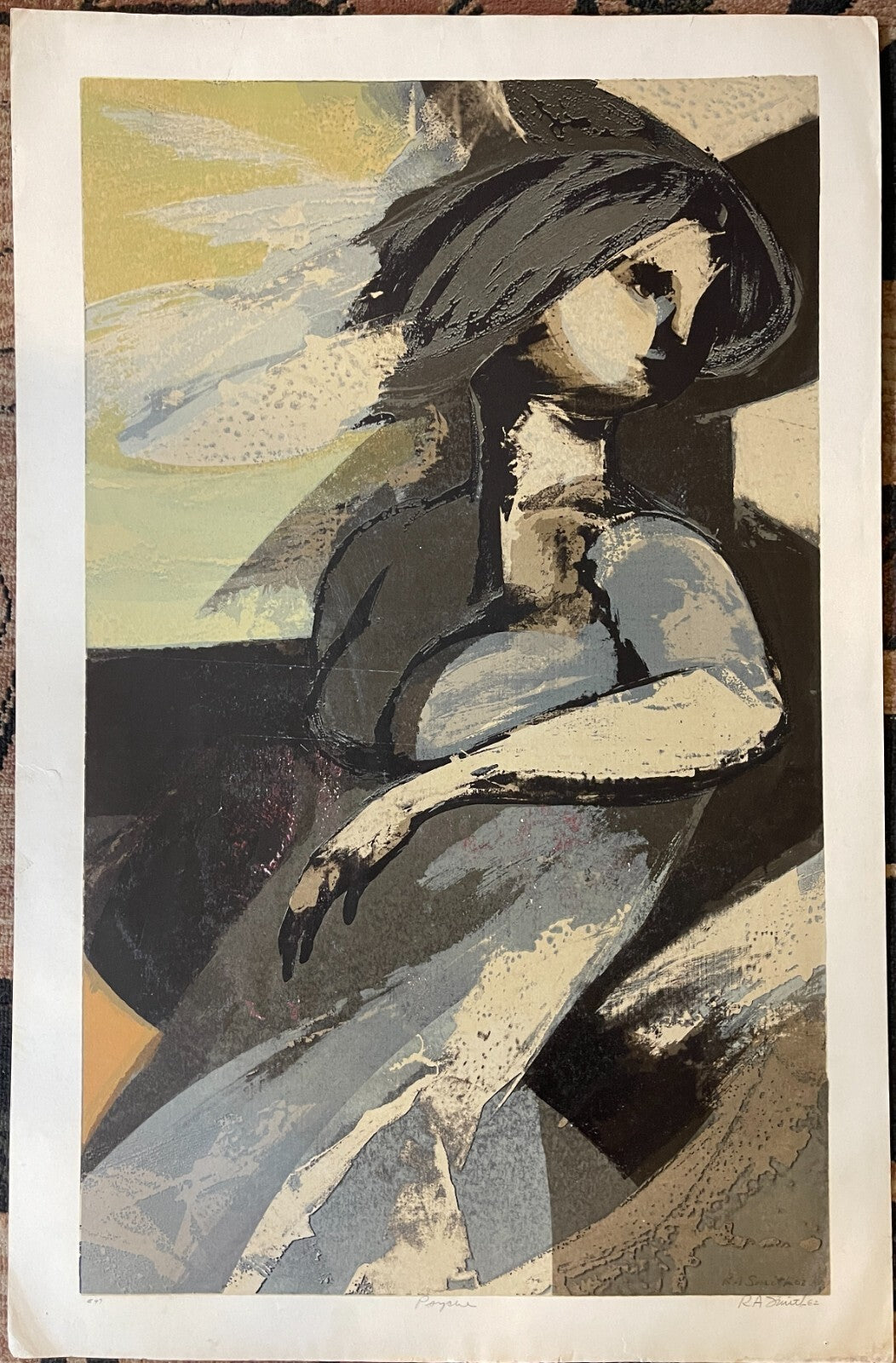 PSYCHE Robert Alan Smith ORIGINAL Artist Signed 1962 Limited Edition Serigraph