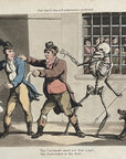 1815 Rowlandson THE CATCHPOLE English Dance Of Death HC Aquatint Etching