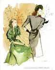 Piguet & Maggy Rouff French Fashion Print Ad S. Goujon Illustration Art 1947