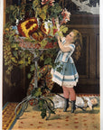 1884 "Little Mischief" Chromolithograph Print | Magazine Illustration