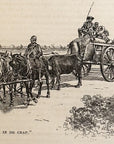 1893 Drawin’ In De Crap Antique Magazine Wood Engraving