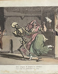 1815 Rowlandson THE VIRAGO English Dance Of Death HC Aquatint Etching