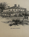 1892 The Gracie Mansion Antique Wood Engraving
