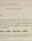 1904 New York Central Railroad Print Ad Railway Travel Ad 11,462 Miles