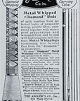 1905 The Anglers Co Antique Print Ad Metal Whipped Diamond Rods Fishing Hartford