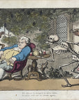 1815 Rowlandson TOM HIGGINS English Dance Of Death HC Aquatint Etching