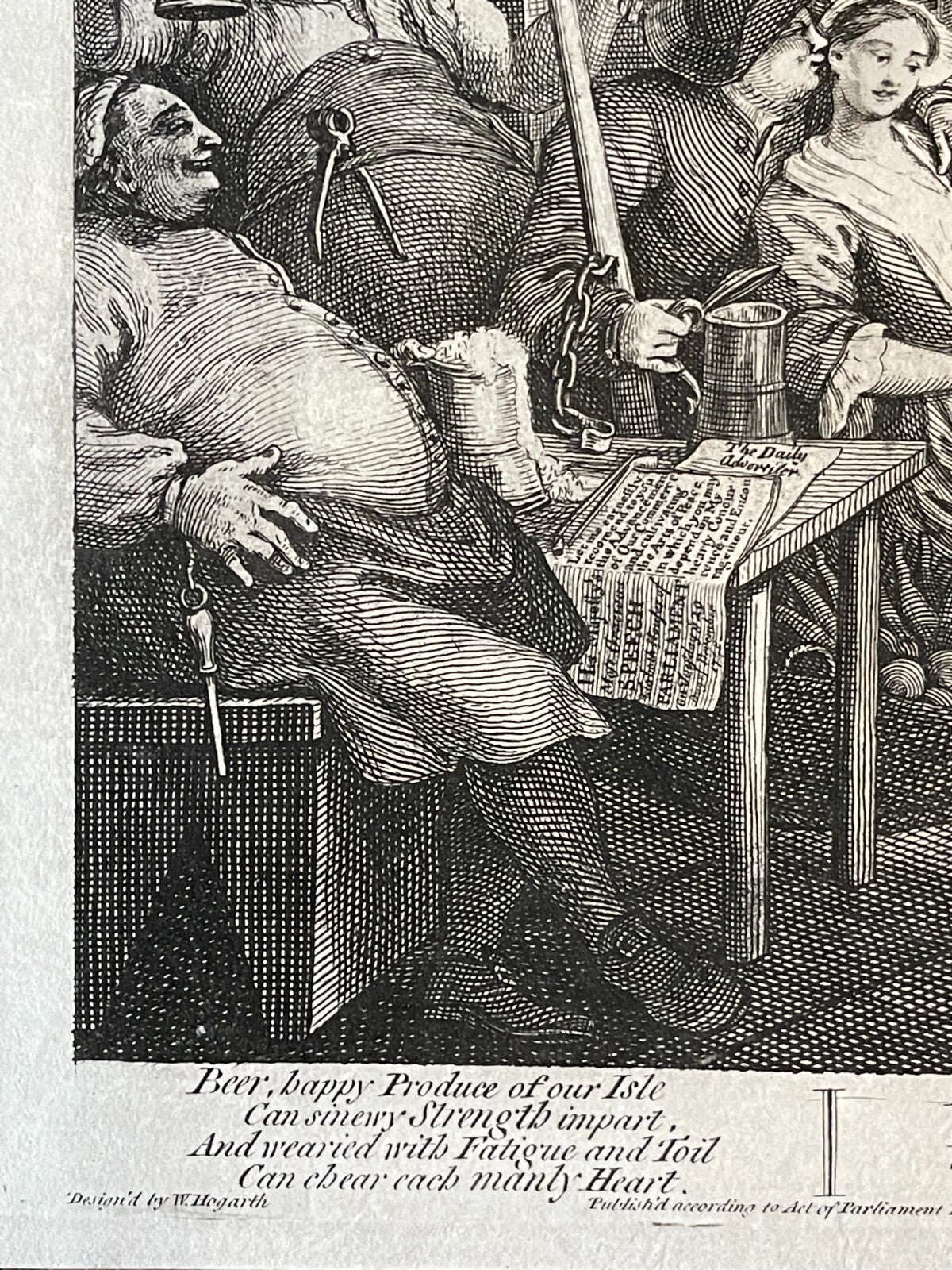 1822 BEER STREET & GIN LANE Authentic Hogarth Heath Ed. Antique Print SET OF 2