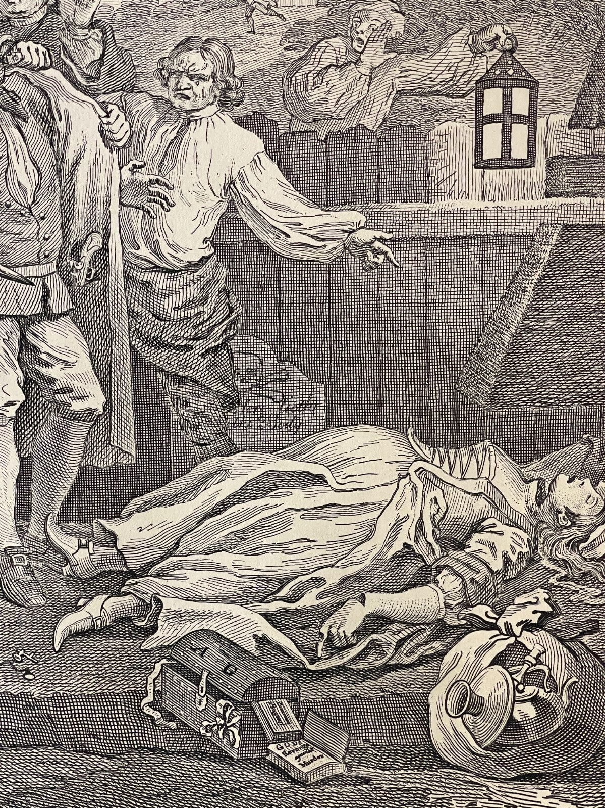 1822 THE STAGES OF CRUELTY (Set of 4) Authentic Hogarth Heath Ed. Antique Prints