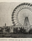 1893 The World’s Fair Cosmopolis- Ferris Wheel Antique Magazine Wood Engraving