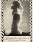 1904 Northern Pacific Railway Railroad Print Ad Old Faithful Geyser Yellowstone