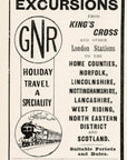 1906 Great Northern Railway Print Ad GNR Easter Express King's Cross London UK