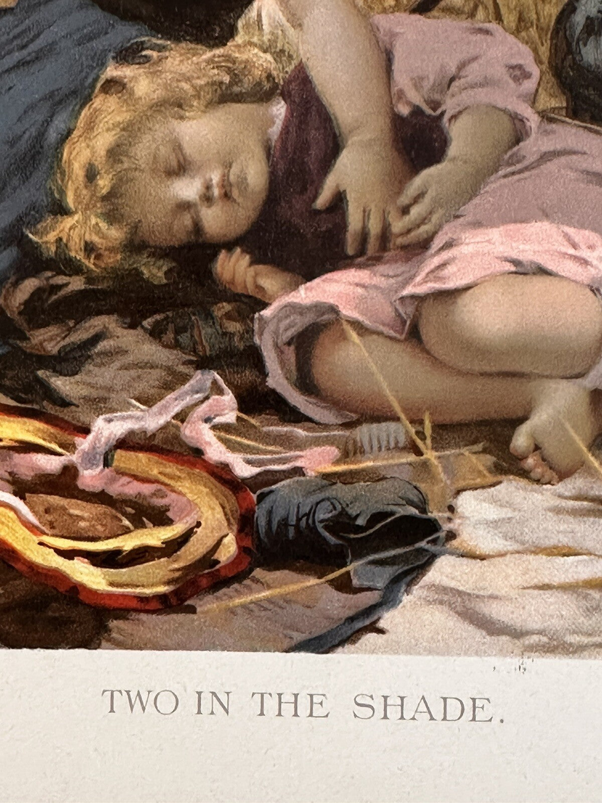 1894 "Two In The Shade" Chromolithograph Print | Magazine Illustration