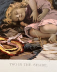 1894 "Two In The Shade" Chromolithograph Print | Magazine Illustration