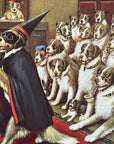 C.M. Coolidge RIDING THE GOAT Masonic Initiation Saint Bernard Dogs