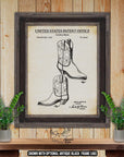 Cowboy Boots 1983 Patent Print
