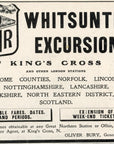 1906 Great Northern Railway Print Ad GNR Whitsuntide Excursions King's Cross